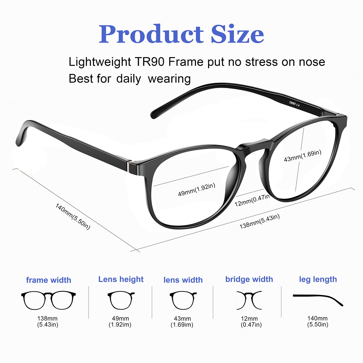 Blue Light Blocking Glasses Women/Men for Computer Use, Lightweight Anti Eyestrain Gaming Glasses Black+grey(2Pack)