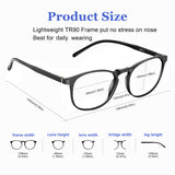 FEIYOLD Blue Light Blocking Glasses Women/Men for Computer Use, Lightweight Anti Eyestrain Gaming Glasses Black+grey(2Pack)